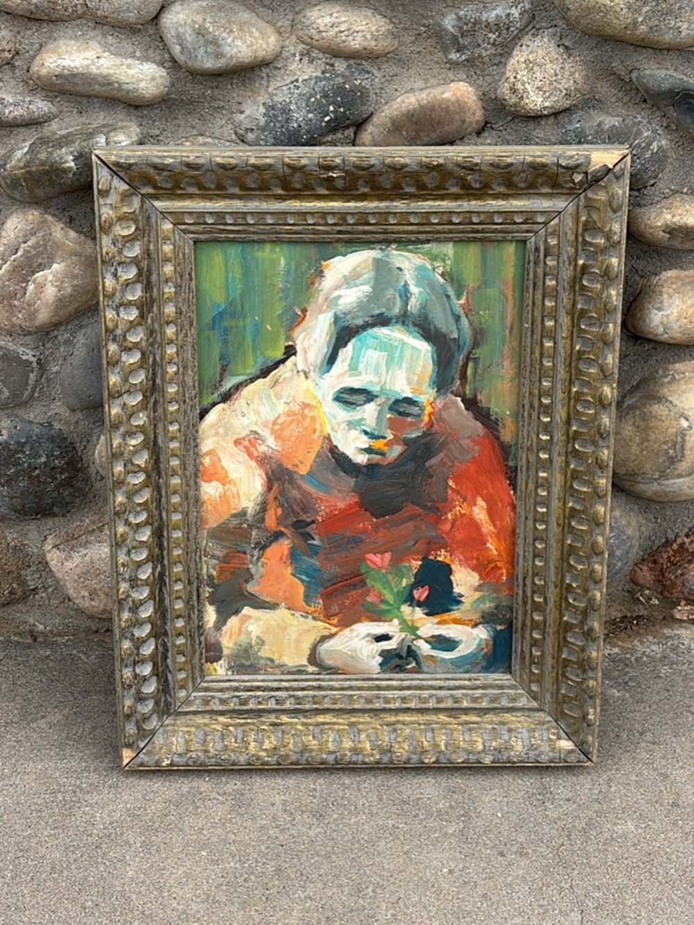 The Old Woman By Tedda Smith Abstract Original Painting